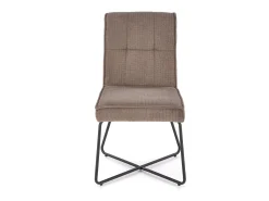 Silla de diseño de tela gris Karl