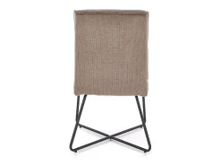Silla de diseño de tela gris Karl