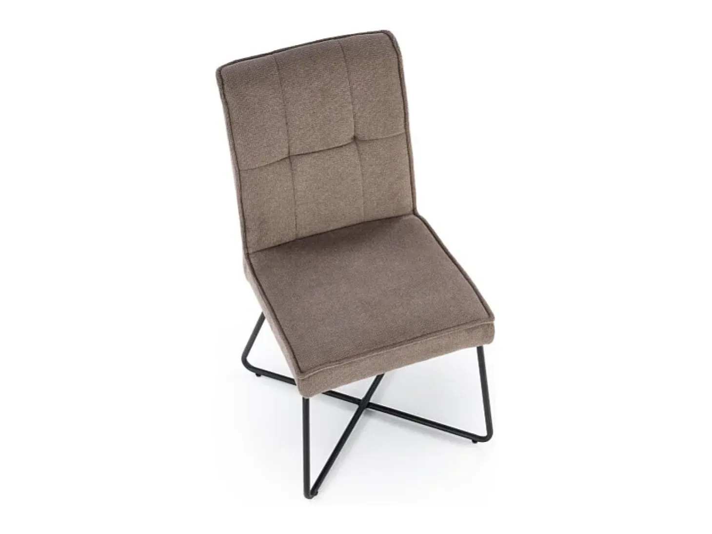 Silla de diseño de tela gris Karl