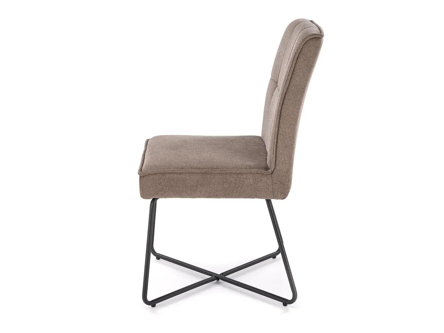 Silla de diseño de tela gris Karl