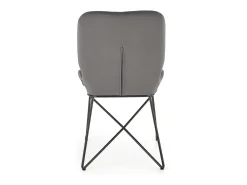 Silla de diseño de terciopelo gris AYA2
