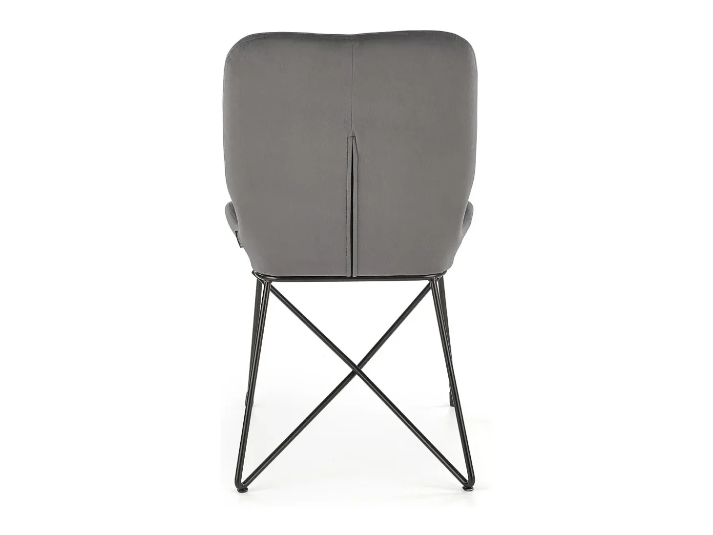 Silla de diseño de terciopelo gris AYA2