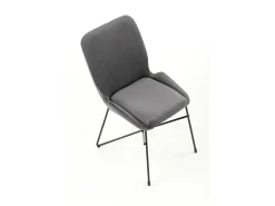 Silla de diseño de terciopelo gris AYA2