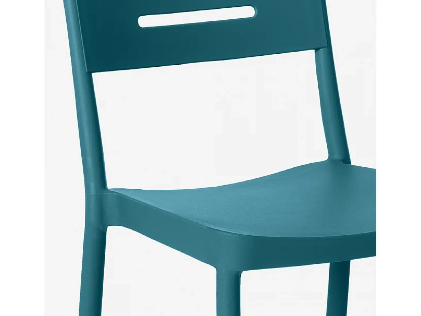 Silla de diseño moderno de polipropileno para bar, cocina, restaurante y jardín Mose - Azul Marino