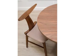 Silla de madera – nogal/listones – HENRICO