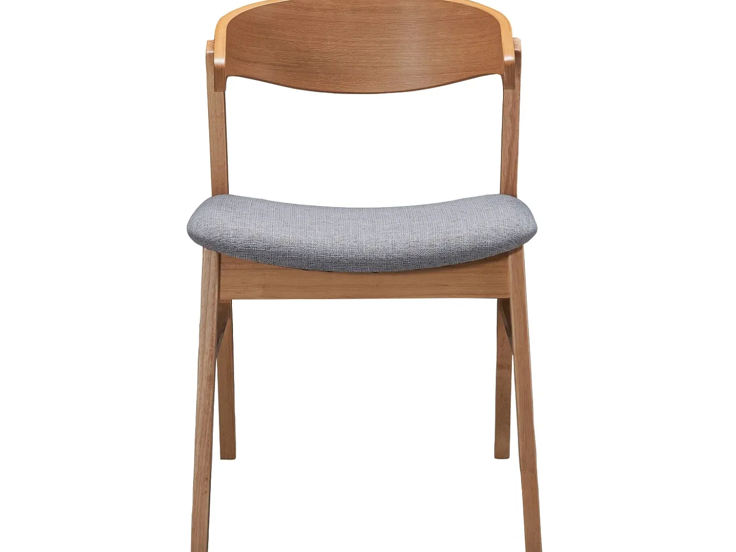 Silla de madera - roble natural/gris - PANIZE