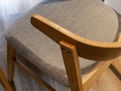 Silla de madera - roble natural/gris - PANIZE