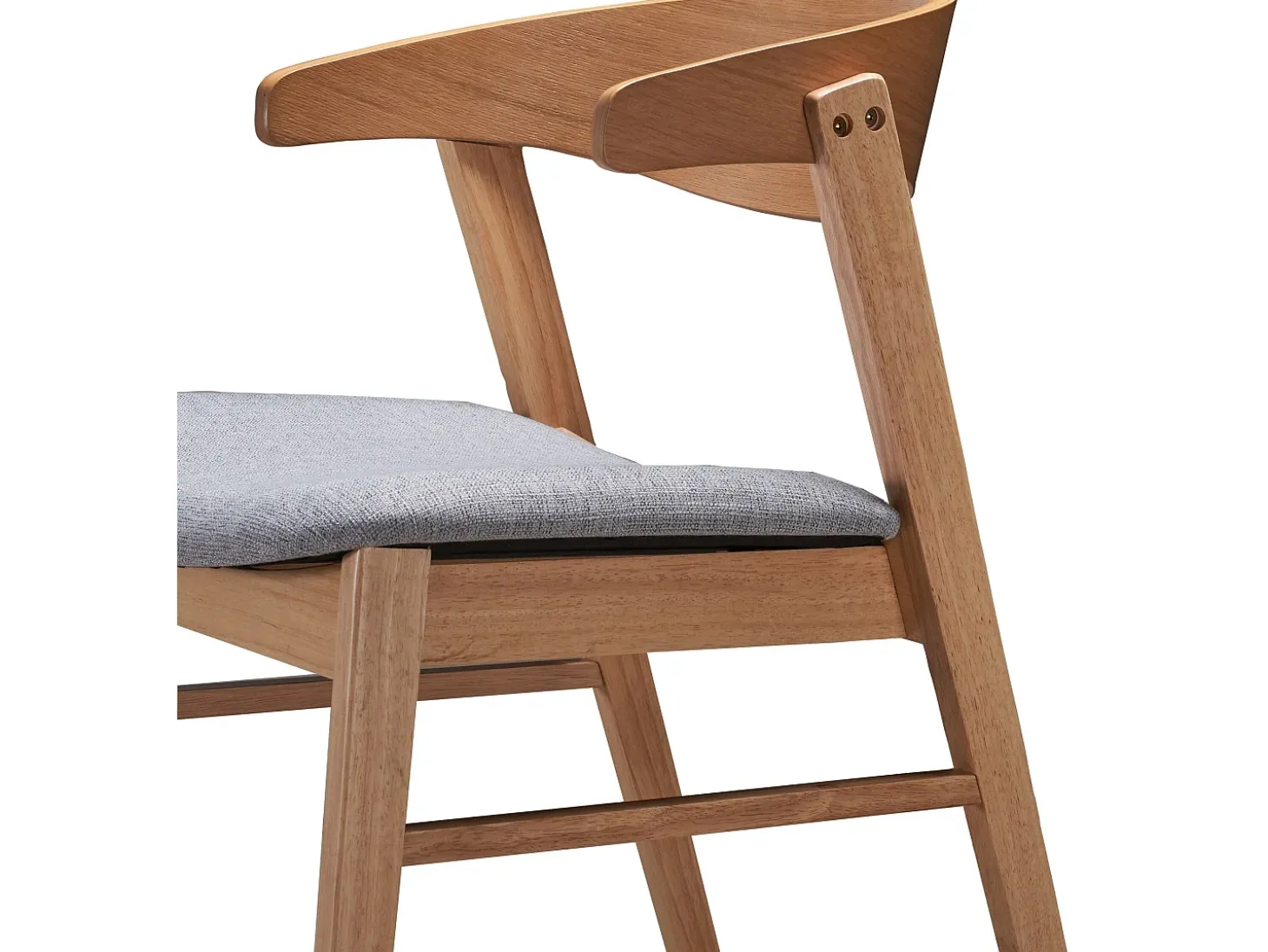 Silla de madera - roble natural/gris - PANIZE