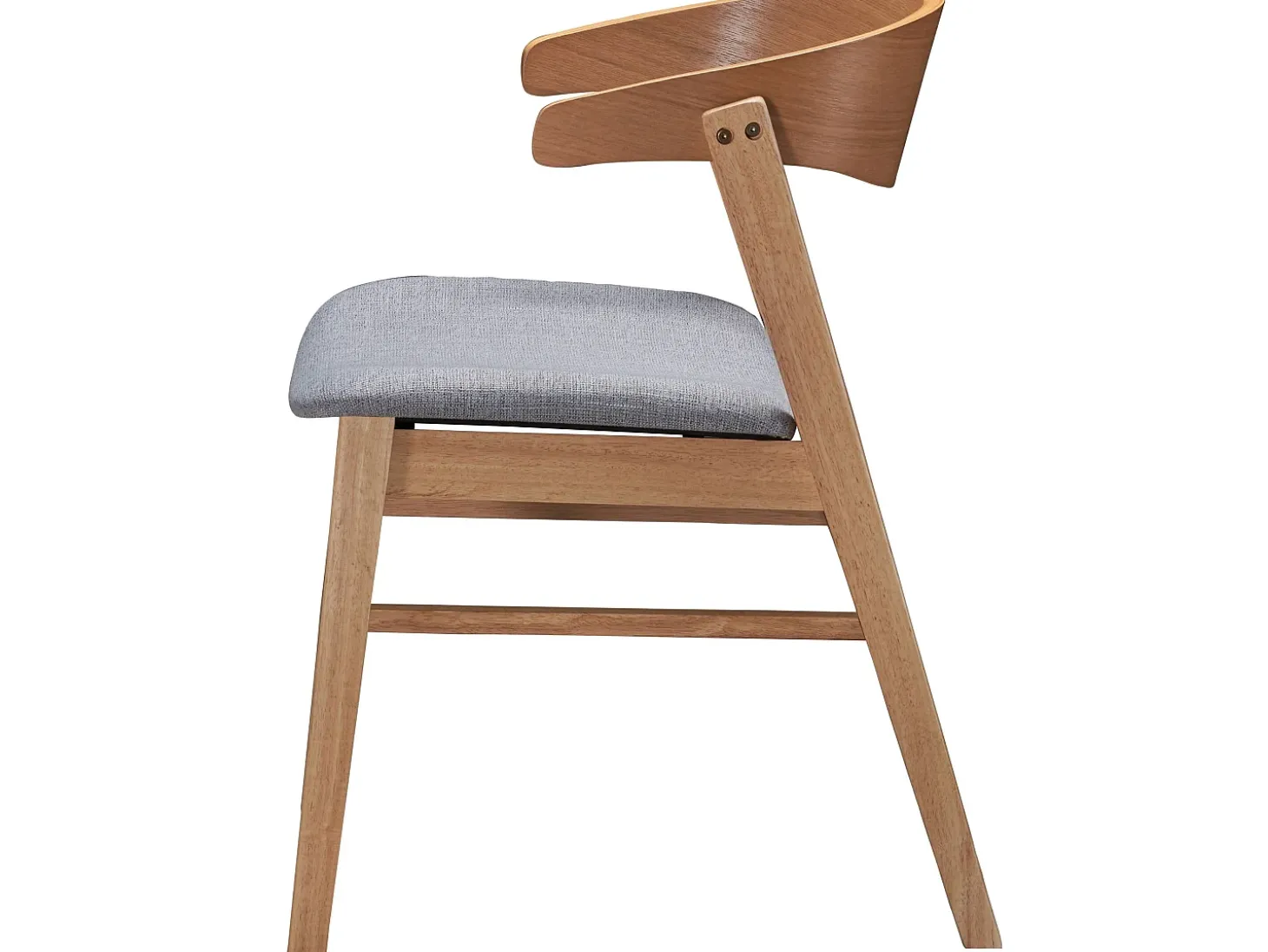 Silla de madera - roble natural/gris - PANIZE