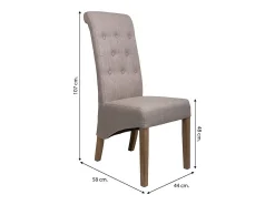Silla De Madera Tapizada