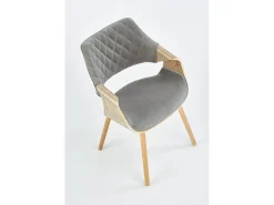 Silla de madera/tela 56 x 77 cm