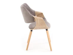 Silla de madera/tela 56 x 77 cm