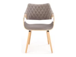 Silla de madera/tela 56 x 77 cm