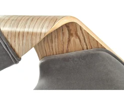 Silla de madera/tela 56 x 77 cm