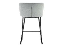 Silla de mostrador 'Arthus' Tela Gris claro, dimensiones: H88.5 x L53 x P50.5 cm