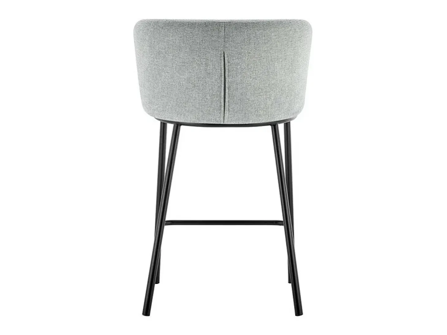 Silla de mostrador 'Arthus' Tela Gris claro, dimensiones: H88.5 x L53 x P50.5 cm