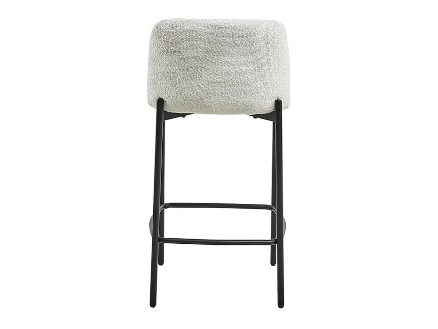 Silla de mostrador ELISE color blanco, dimensiones H91 x L44 x P42 cm.