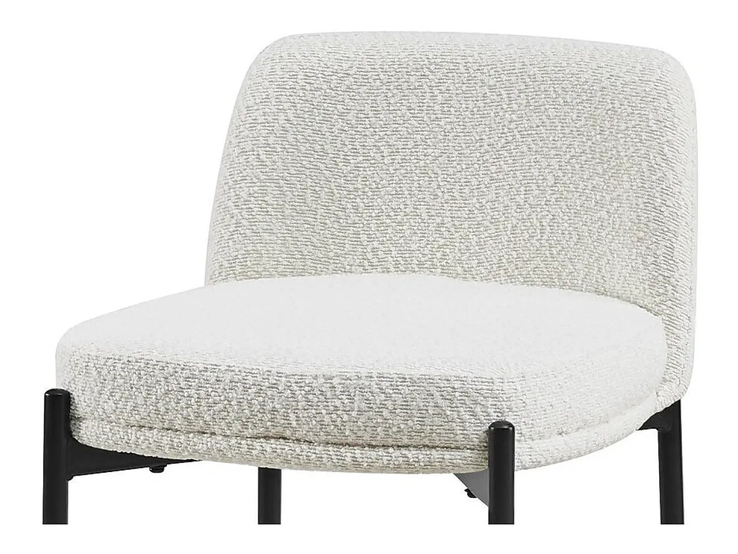 Silla de mostrador ELISE color blanco, dimensiones H91 x L44 x P42 cm.