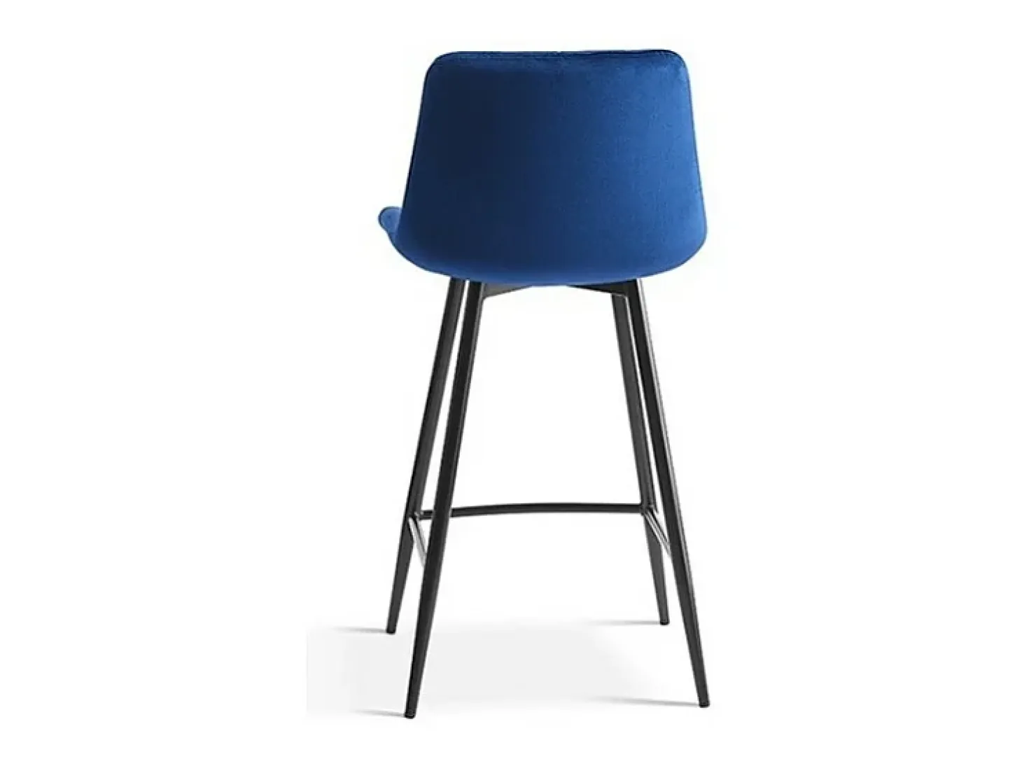 Silla de mostrador 'Jute' Terciopelo Azul, dimensiones: H95 x L46 x P36 cm