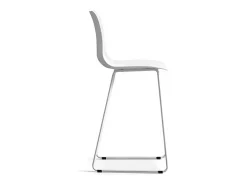 Silla de mostrador 'Mario' PP Blanco, dimensiones: H100.5 x L51 x P44cm