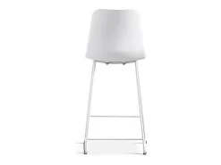 Silla de mostrador 'Mario' PP Blanco, dimensiones: H100.5 x L51 x P44cm