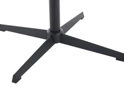 Silla de oficina de terciopelo beige y metal negro - CAPULI