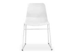 Silla de polipropileno MARIE para comedor, bar, café, color: blanco.