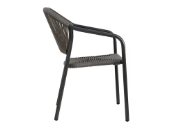 Silla de ratán gris para el hogar