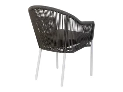 Silla de ratán gris para el hogar