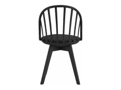 Silla diseño moderno en polipropileno para cocina comedor Molkor - Negro