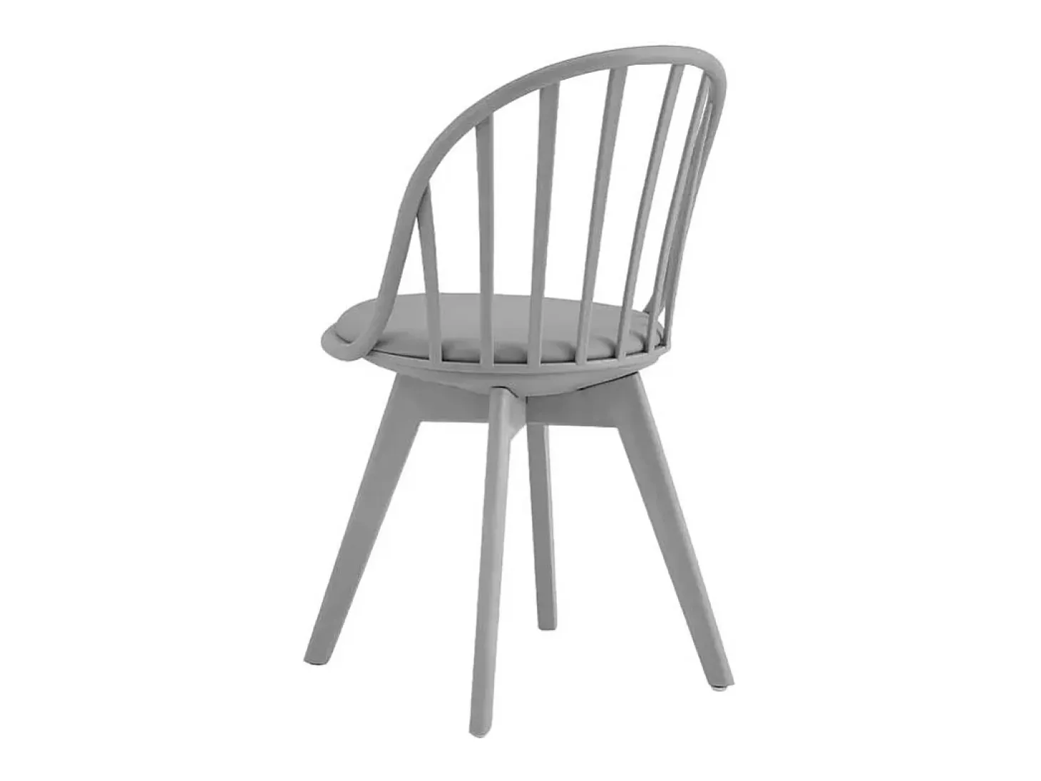 Silla diseño moderno en polipropileno para cocina comedor Molkor - Gris