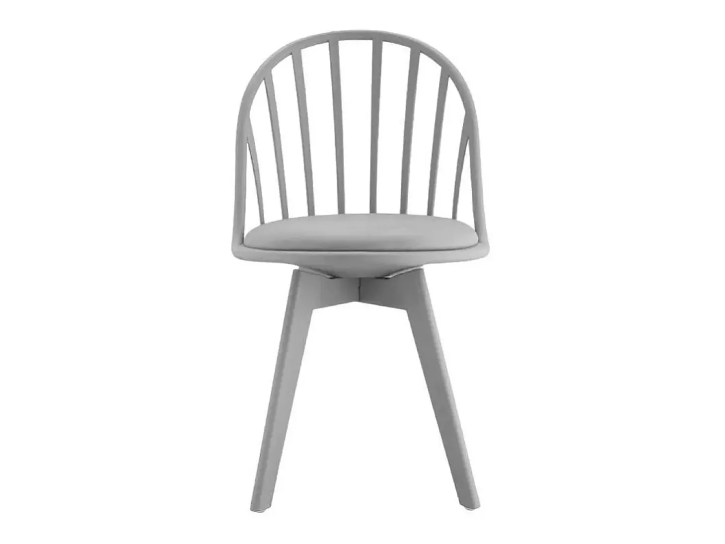 Silla diseño moderno en polipropileno para cocina comedor Molkor - Gris