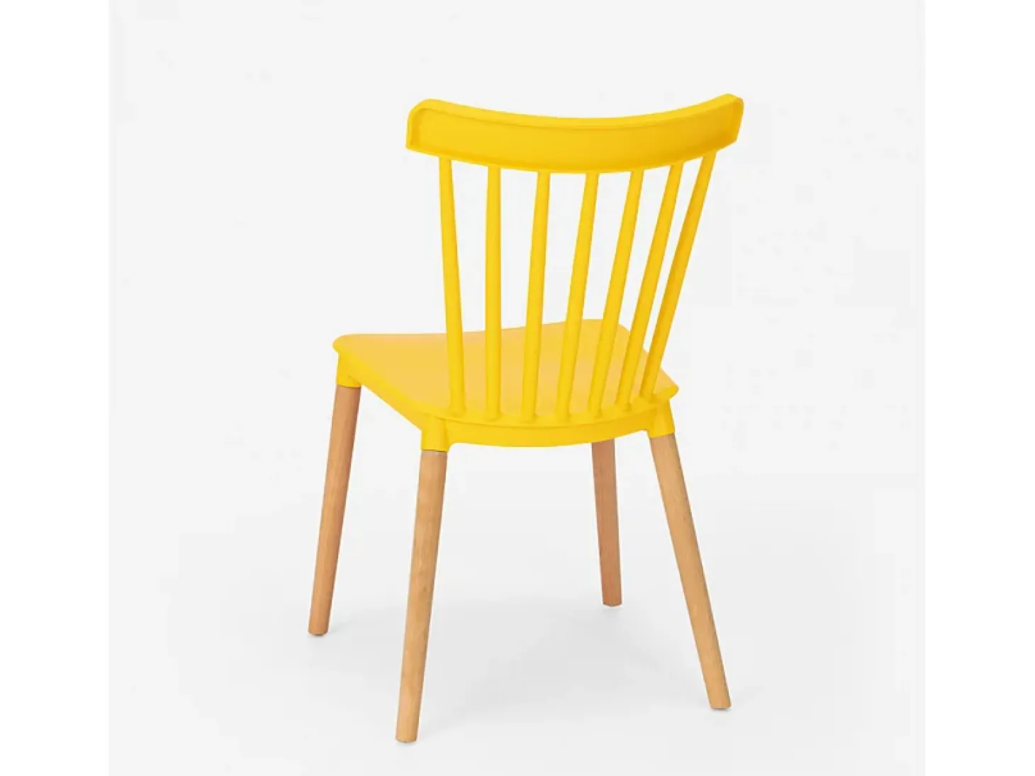 Silla diseño moderno madera polipropileno restaurante bar cocina Praecisura - Amarillo
