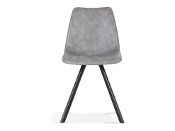 Silla EMET PU Gris oscuro, dimensiones H83 x L46 x P60 cm, ideal para tu cocina o comedor.