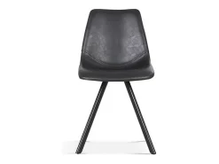 Silla EMET PU Negra, dimensiones H83 x L46 x P60 cm, ideal para tu cocina o comedor.