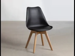 Silla Estilo Nordico Gris, 6 unidades