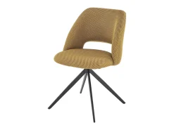 Silla giratoria de acero 52 x 79 cm