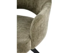 Silla giratoria de acero 58 x 88 cm