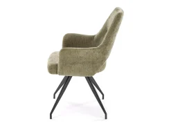 Silla giratoria de acero 58 x 88 cm