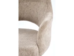 Silla giratoria de acero 58 x 88 cm