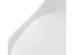 Silla giratoria Vaasa T501, blanco, base cromada