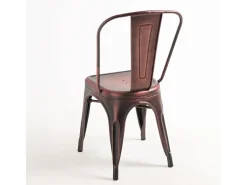 Silla industrial vintage de acero Kontoir-Color Cobre