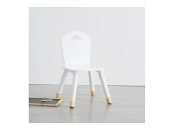 Silla infantil madera blanco 50.5x27.8x28cm