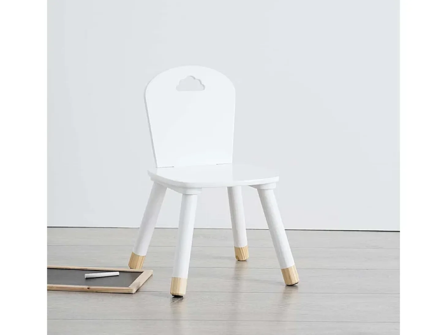 Silla infantil madera blanco 50.5x27.8x28cm
