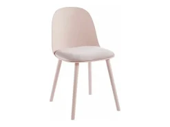Silla Kalipo con cojín de asiento de terciopelo - Comodidad y modernidad-Color Negro