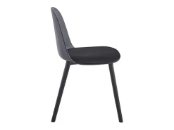 Silla Kalipo con cojín de asiento de terciopelo - Comodidad y modernidad-Color Negro