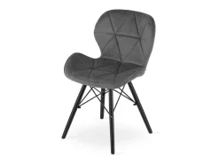 Silla LAGO de terciopelo - Patas grises/negras x 1