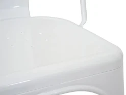 Silla MCW-A73 metal (juego de 4), blanco