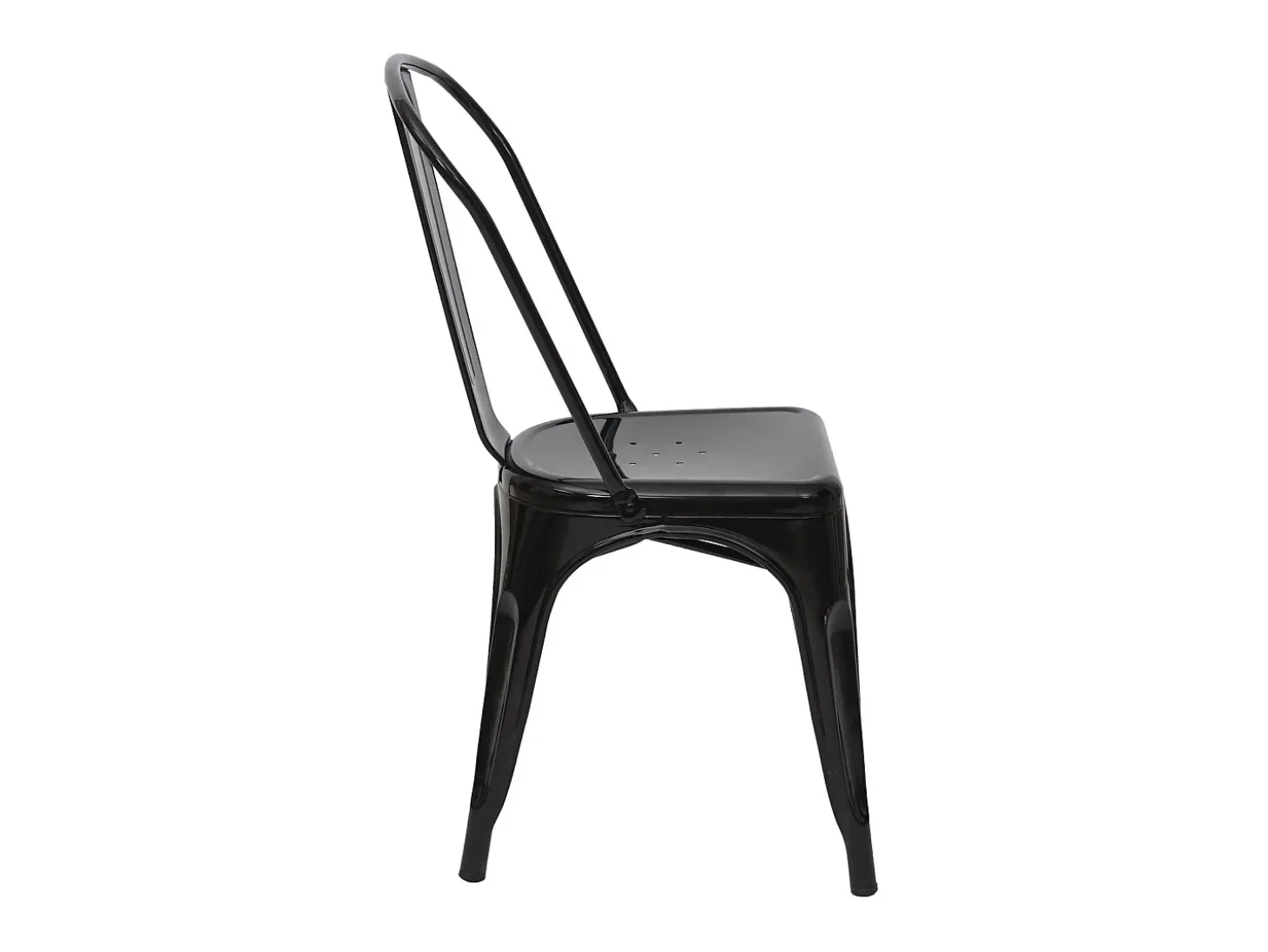 Silla MCW-A73 metal (juego de 4), negro