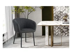 Silla SEVILLA Tela Gris oscuro, dimensiones H79 x L57 x P62, ideal para tu cocina o comedor
